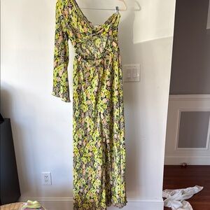 Floral Off-Shoulder Maxi Dress